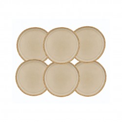 Lot de 6 petites assiettes, DUNE
