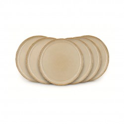 Lot de 6 petites assiettes, DUNE
