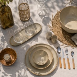 Lot de 6 petites assiettes, DUNE