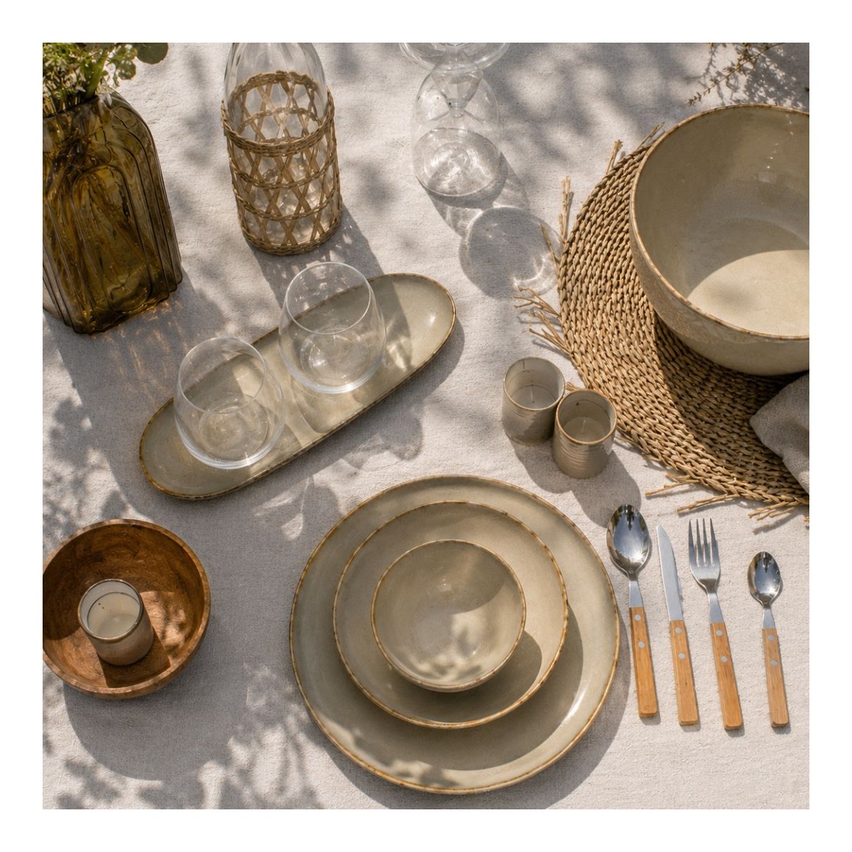 Lot de 6 petites assiettes, DUNE
