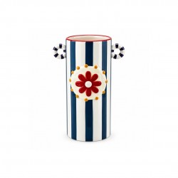 Vase à rayures bleues avec anses, Roséa