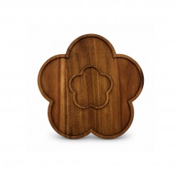 Plateau fleur en bois d'accacia, Atelier Bois