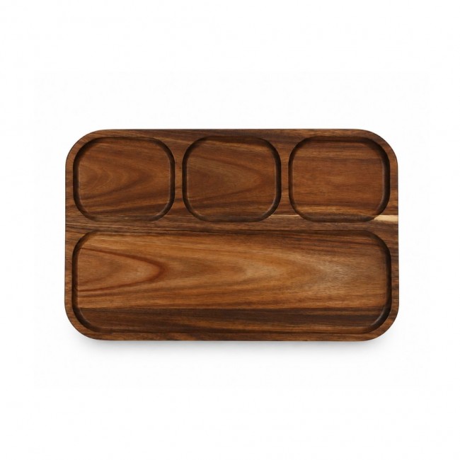 Plateau de service en bois d'acacia, Atelier Bois