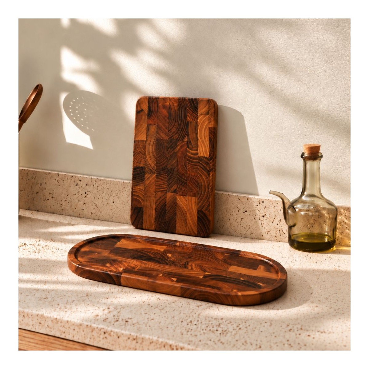 Planche à découper en bois de teck, Atelier Bois