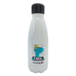 ECBOUT350RE-3 Bouteille Isotherme T-Rex finition brillante 350ML, Duck'n ECBOUT350RE-3 Bouteille Isotherme T-Rex finition brillante 350ML, Duck'n