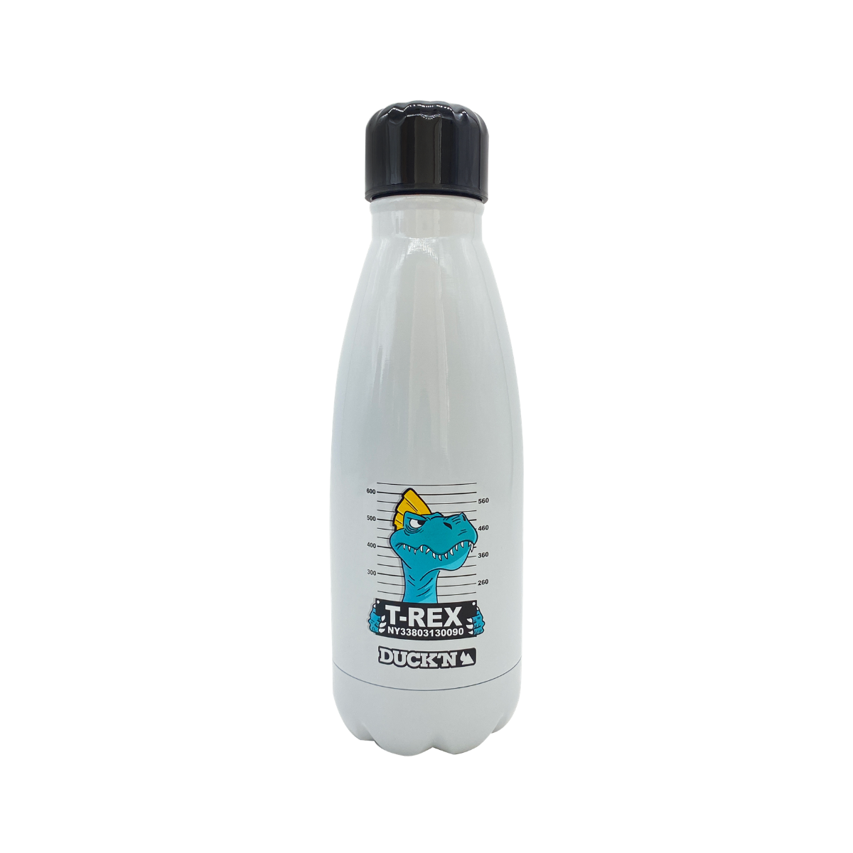 ECBOUT350RE-3 Bouteille Isotherme T-Rex finition brillante 350ML, Duck'n