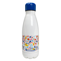 ECBOUT350RE-9 Bouteille Isotherme Tropical Fun 350ML, Duck'n ECBOUT350RE-9 Bouteille Isotherme Tropical Fun 350ML, Duck'n