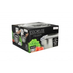 SS-ESSOINOX-NO Essoreuse à salade à piston avec saladier SS-ESSOINOX-NO Essoreuse à salade à piston avec saladier