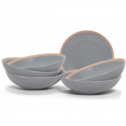 EC-6ESLASCR-G Lot de 6 assiettes creuses, ESLOV EC-6ESLASCR-G Lot de 6 assiettes creuses, ESLOV