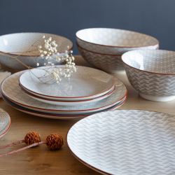 EC-SLO6ASGM - Lot de 6 grandes assiettes, SLOW EC-SLO6ASGM - Lot de 6 grandes assiettes, SLOW