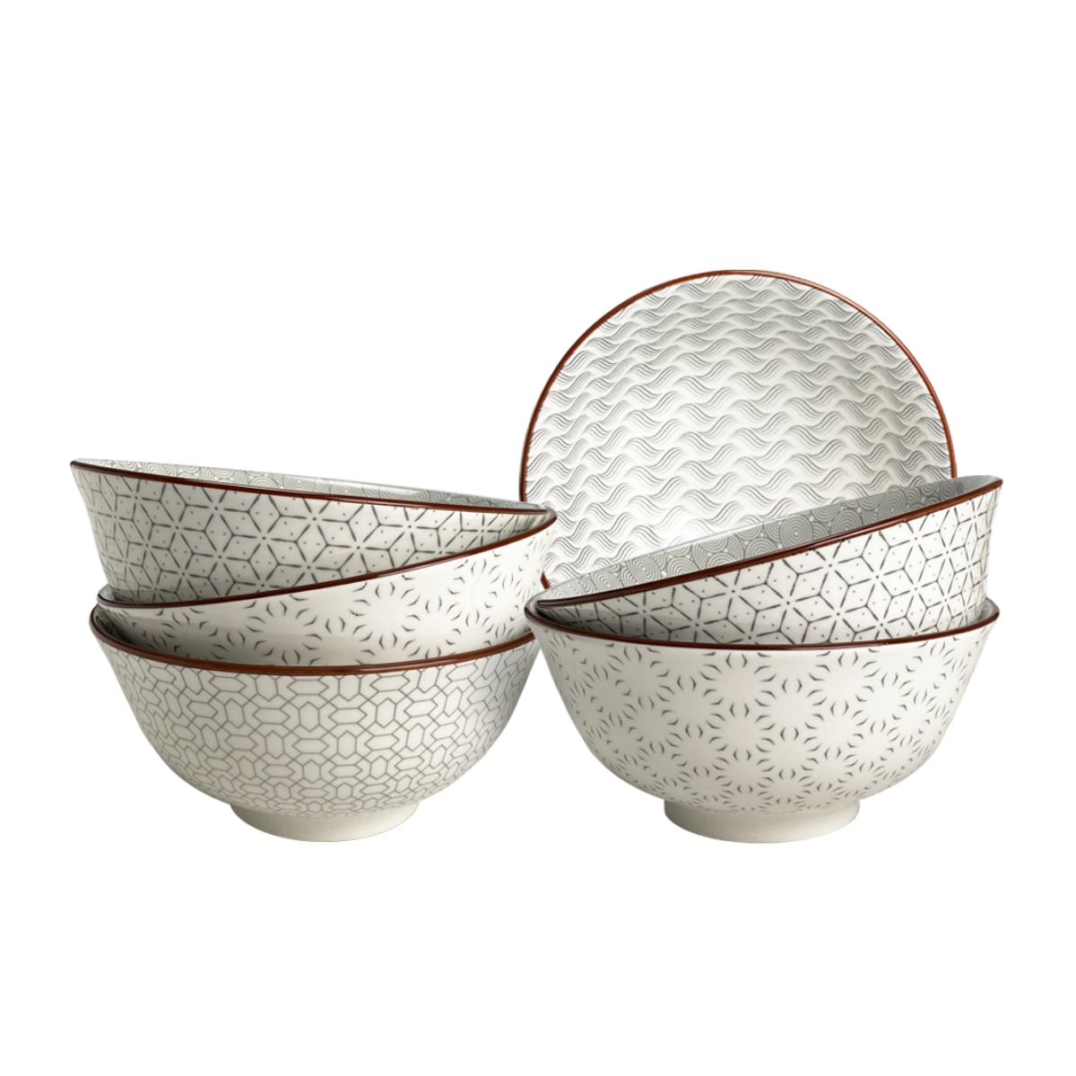 EC-SLO6BOL15 Lot de 6 bols, SLOW