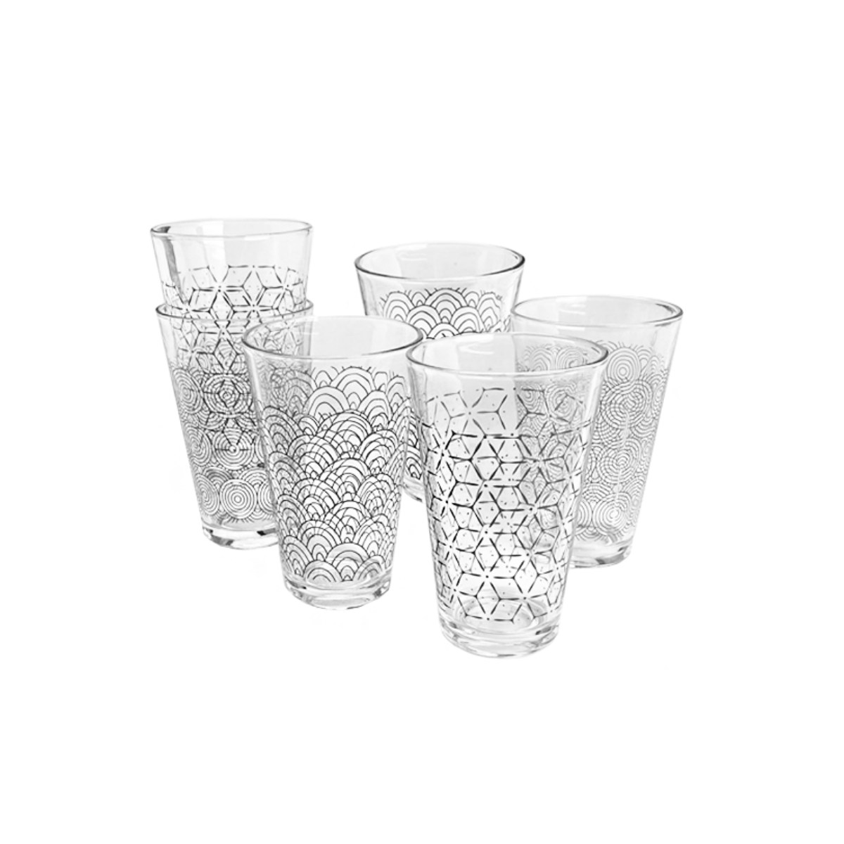 EC-SLO6VER Lot de 6 verres, SLOW