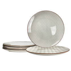 EC-SLO6ASGM - Lot de 6 grandes assiettes, SLOW EC-SLO6ASGM - Lot de 6 grandes assiettes, SLOW