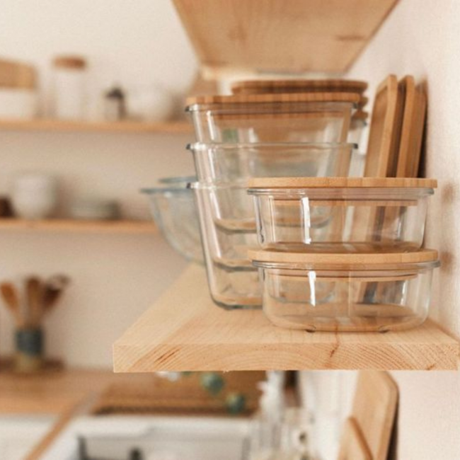 EC-2BOCR Lot de 2 plats carrés avec couvercle, BO BYO EC-2BOCR Lot de 2 plats carrés avec couvercle, BO BYO