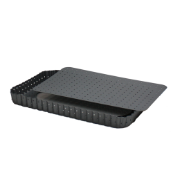 EC-PERFRECT Moule à tarte rectangulaire micro perforé EC-PERFRECT Moule à tarte rectangulaire micro perforé