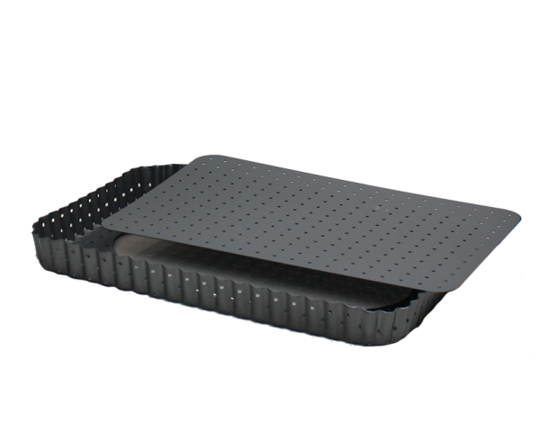 EC-PERFRECT Moule à tarte rectangulaire micro perforé EC-PERFRECT Moule à tarte rectangulaire micro perforé