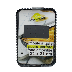EC-PERFRECT Moule à tarte rectangulaire micro perforé EC-PERFRECT Moule à tarte rectangulaire micro perforé
