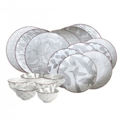 EC-YOKOSERV18 - Service d'assiettes et bols 18 pièces, YOKOTE EC-YOKOSERV18 - Service d'assiettes et bols 18 pièces, YOKOTE