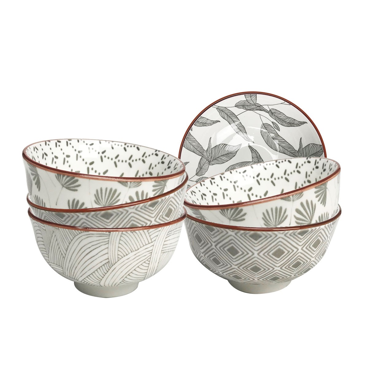 EC-YOKO6BOL12 Lot de 6 petits bols, YOKOTE