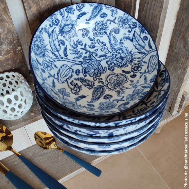 EC-MAJ6ASCR - Lot de 6 assiettes creuses, MAJORELLE EC-MAJ6ASCR - Lot de 6 assiettes creuses, MAJORELLE