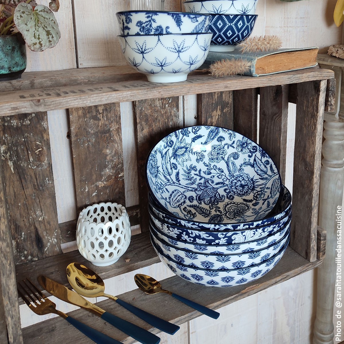 EC-MAJ6ASCR - Lot de 6 assiettes creuses, MAJORELLE