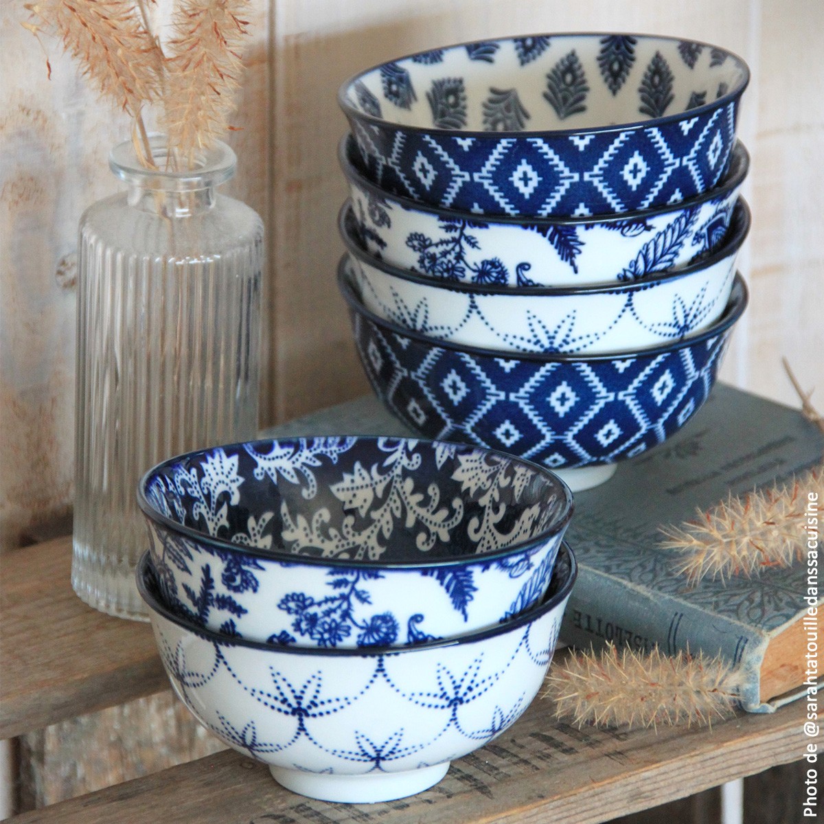 EC-MAJSERV18 - Service d'assiettes et bols 18 pièces, MAJORELLE