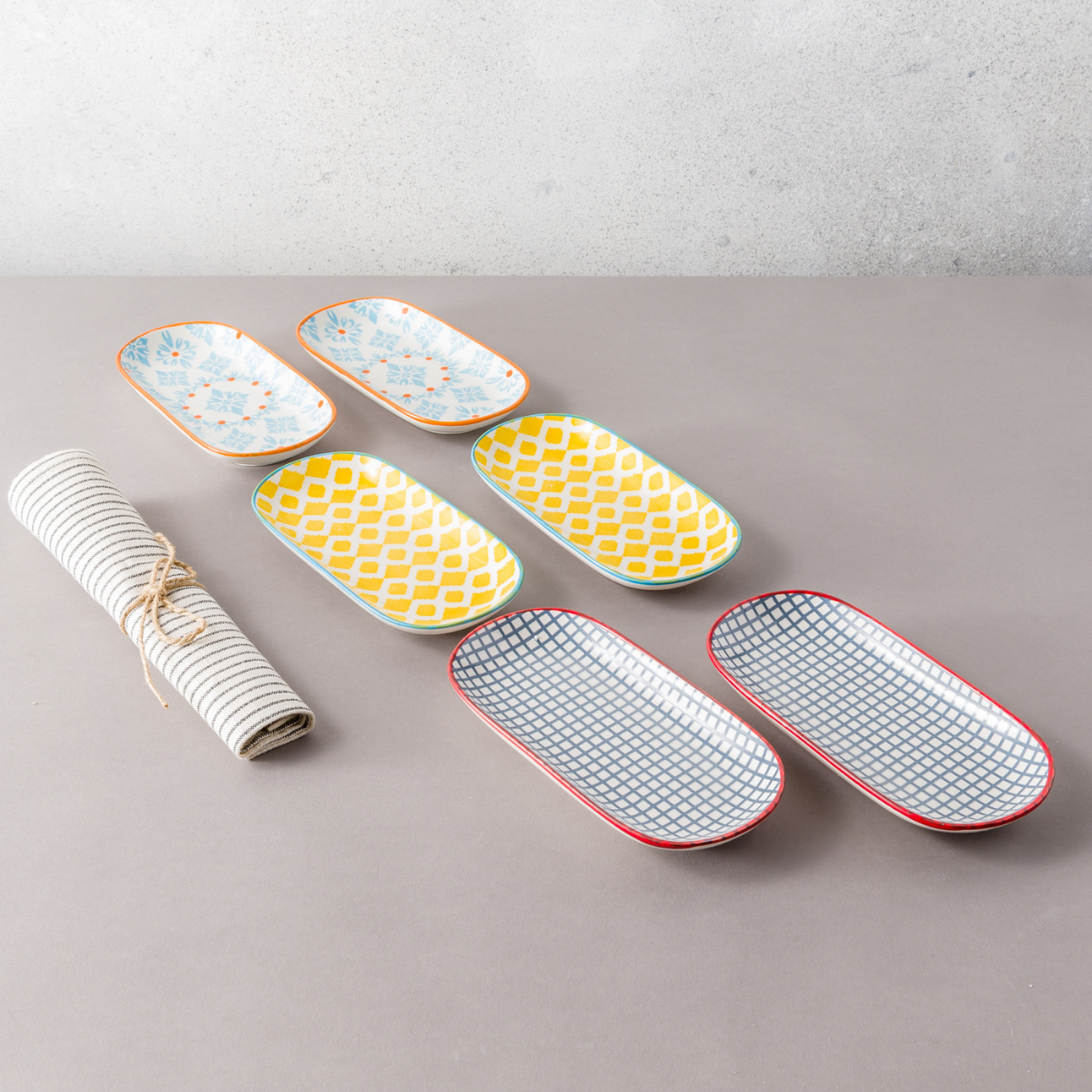 EC-6SABPLA-1 Lot de 6 coupelles ethnique, SABAE