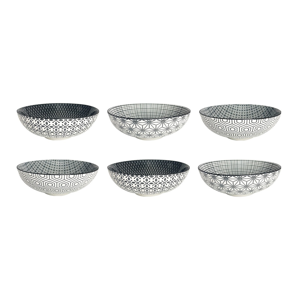 EC-6KOASCR21 Lot de 6 assiettes creuses, KOMAE