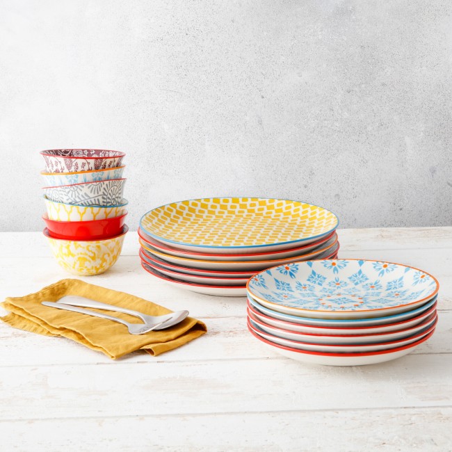 EC-SABSERV18-1 Service de 18 assiettes et bols design 3, SABAE EC-SABSERV18-1 Service de 18 assiettes et bols design 3, SABAE