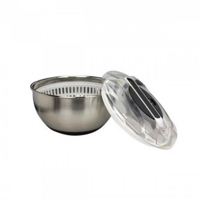 SS-ESSOINOX-NO Essoreuse à salade à piston avec saladier SS-ESSOINOX-NO Essoreuse à salade à piston avec saladier