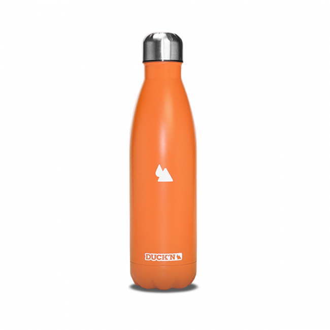 ECBOUTO Bouteille Isotherme Orange Abricot finition mate 500ML, Duck'n ECBOUTO Bouteille Isotherme Orange Abricot finition mate 500ML, Duck'n
