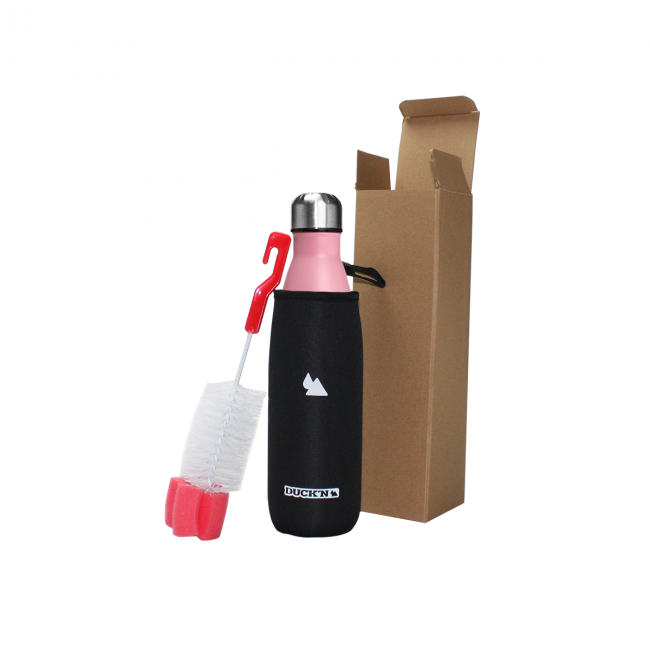 ECBOUTROS Bouteille Isotherme Rose finition mate 500ML, Duck'n ECBOUTROS Bouteille Isotherme Rose finition mate 500ML, Duck'n