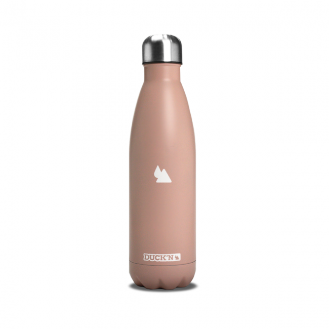 ECBOUTCO Bouteille Isotherme Rose Uni 500ML, Duck'n ECBOUTCO Bouteille Isotherme Rose Uni 500ML, Duck'n