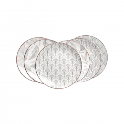 EC-SAS6ASPM Lot de 6 petites assiettes, SASEBO EC-SAS6ASPM Lot de 6 petites assiettes, SASEBO