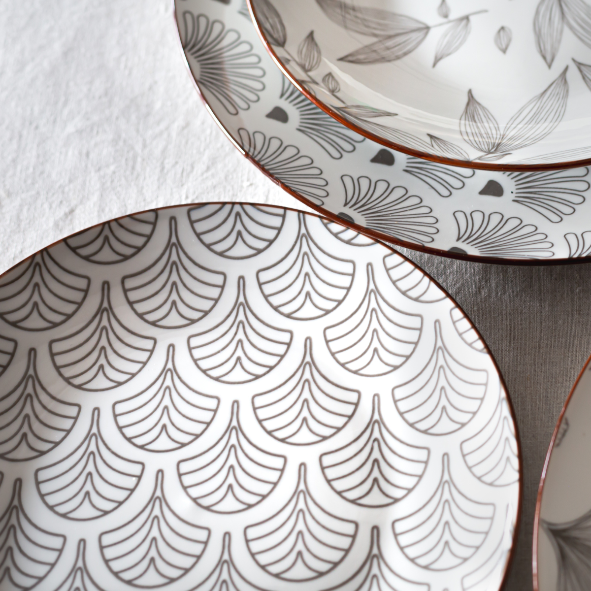 EC-SAS6ASPM Lot de 6 petites assiettes, SASEBO