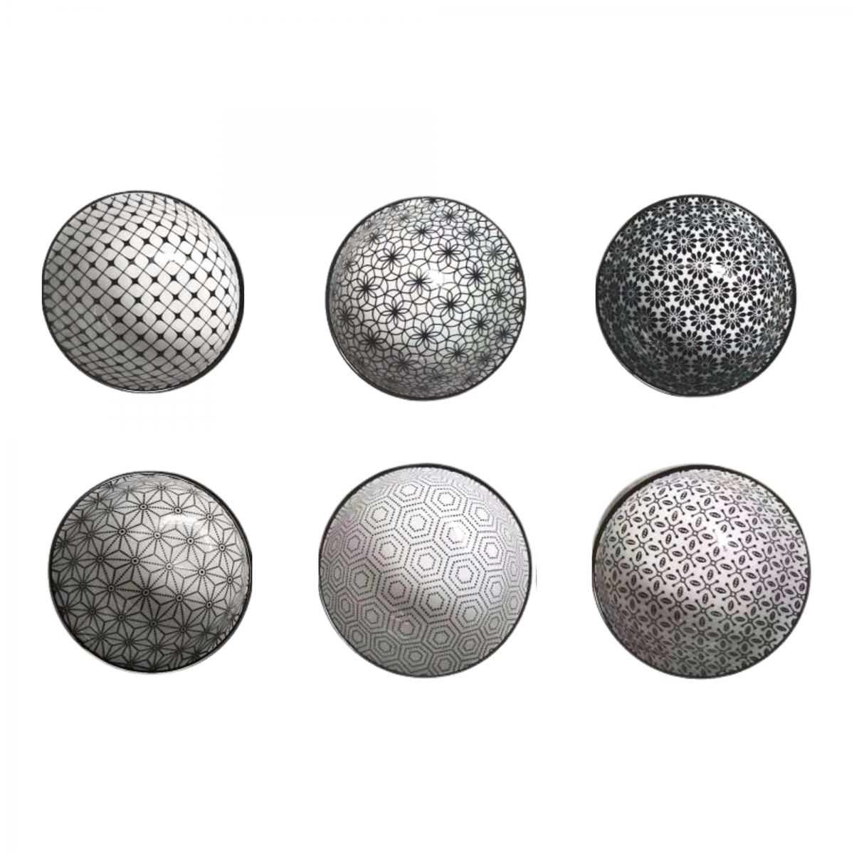 EC-6KOBOL12-2 Lot de 6 petits bols, design 2, KOMAE