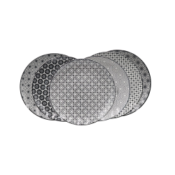 EC-6KOAS21-2 Lot de 6 assiettes à dessert, design 2, KOMAE EC-6KOAS21-2 Lot de 6 assiettes à dessert, design 2, KOMAE