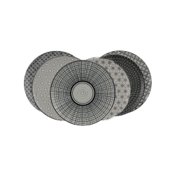 EC-6KOAS21 - Lot de 6 assiettes à dessert, KOMAE EC-6KOAS21 - Lot de 6 assiettes à dessert, KOMAE