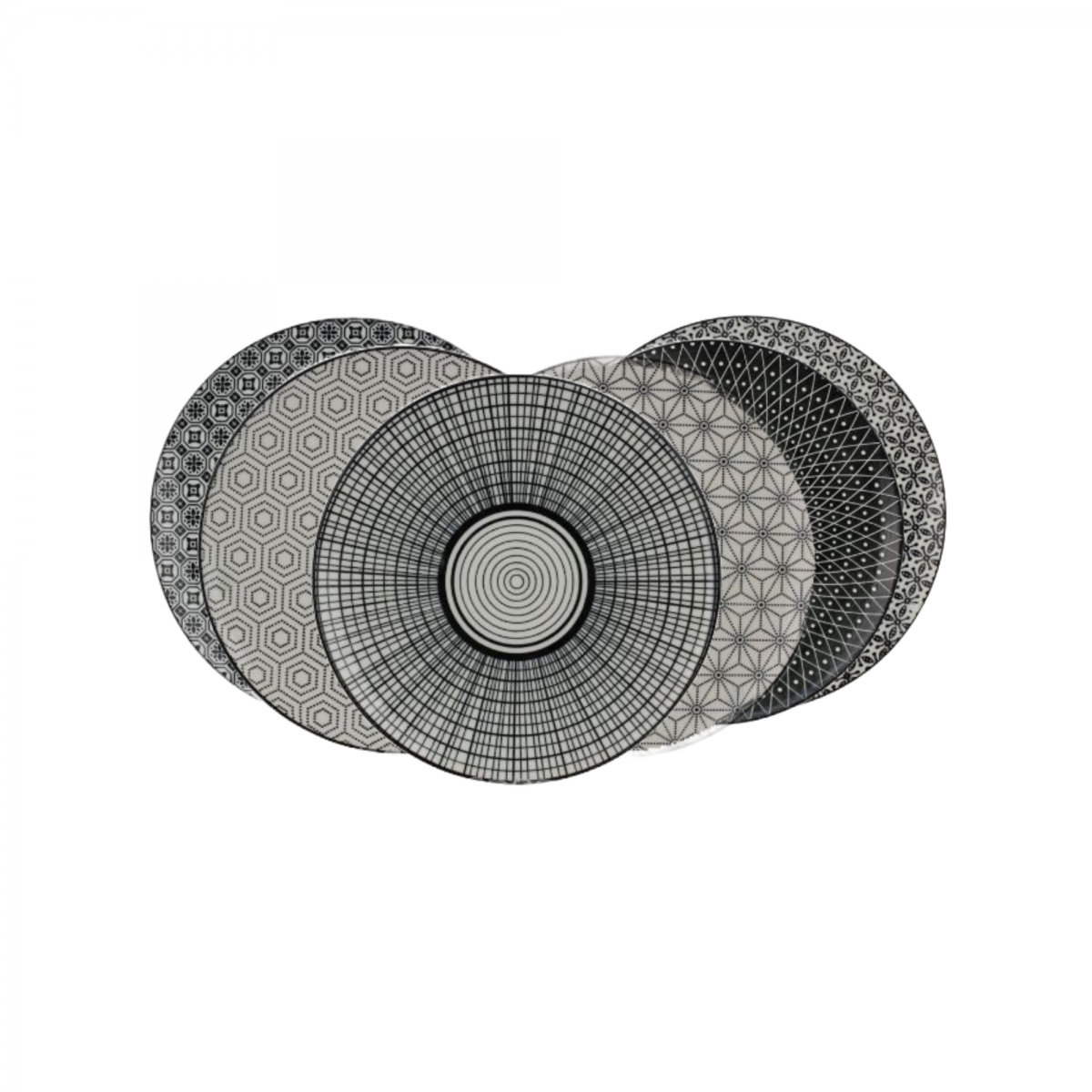 EC-6KOAS21 - Lot de 6 assiettes à dessert, KOMAE