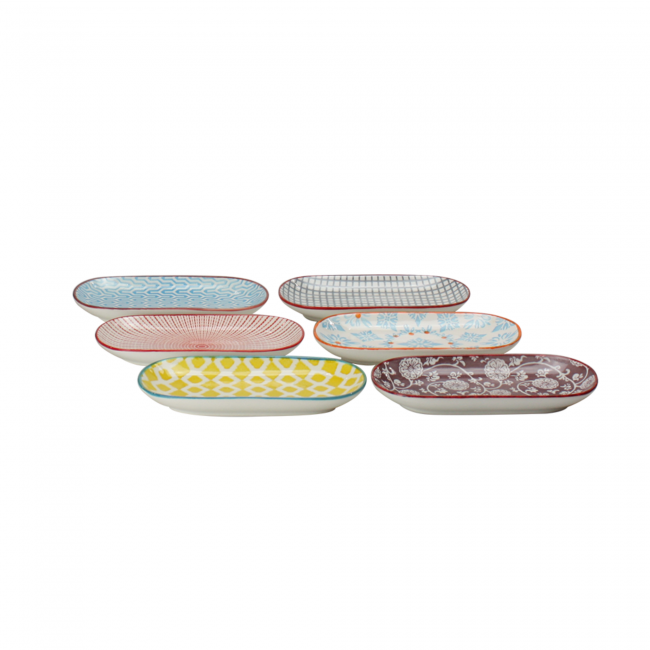 EC-6SABPLA-1 Lot de 6 coupelles ethnique, SABAE EC-6SABPLA-1 Lot de 6 coupelles ethnique, SABAE