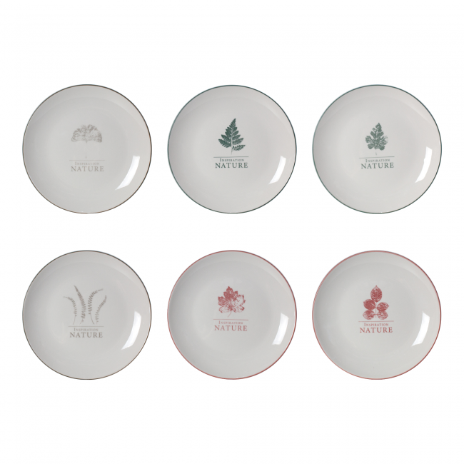 EC-SAS6ASPM Lot de 6 grandes assiettes, Hortus EC-SAS6ASPM Lot de 6 grandes assiettes, Hortus