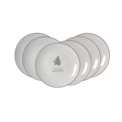 EC-SAS6ASPM Lot de 6 grandes assiettes, Hortus EC-SAS6ASPM Lot de 6 grandes assiettes, Hortus