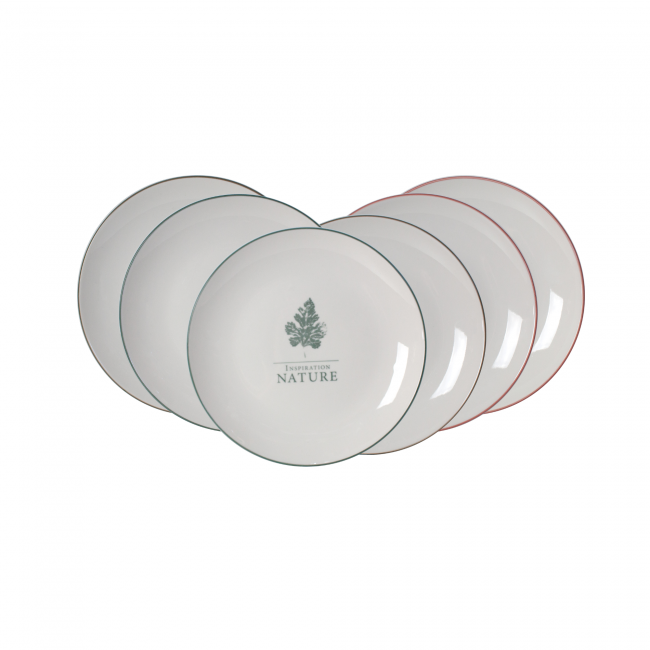 EC-SAS6ASPM Lot de 6 grandes assiettes, Hortus EC-SAS6ASPM Lot de 6 grandes assiettes, Hortus