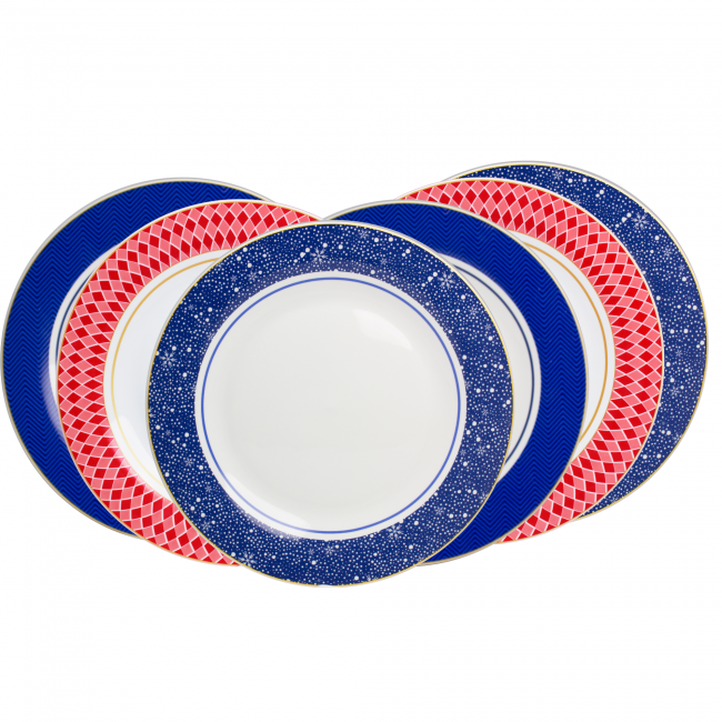 EC-CIRC6ASGM Lot de 6 grandes assiettes, CIRCUS EC-CIRC6ASGM Lot de 6 grandes assiettes, CIRCUS