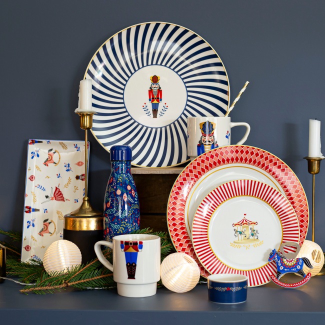 EC-CIRC6ASGM Lot de 6 grandes assiettes, CIRCUS EC-CIRC6ASGM Lot de 6 grandes assiettes, CIRCUS