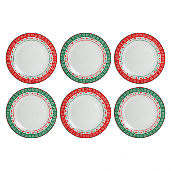 EC-GLAS6GM Lot de 6 grandes assiettes, Glögg EC-GLAS6GM Lot de 6 grandes assiettes, Glögg