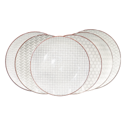 EC-SLO6ASGM Lot de 6 grandes assiettes, SLOW EC-SLO6ASGM Lot de 6 grandes assiettes, SLOW