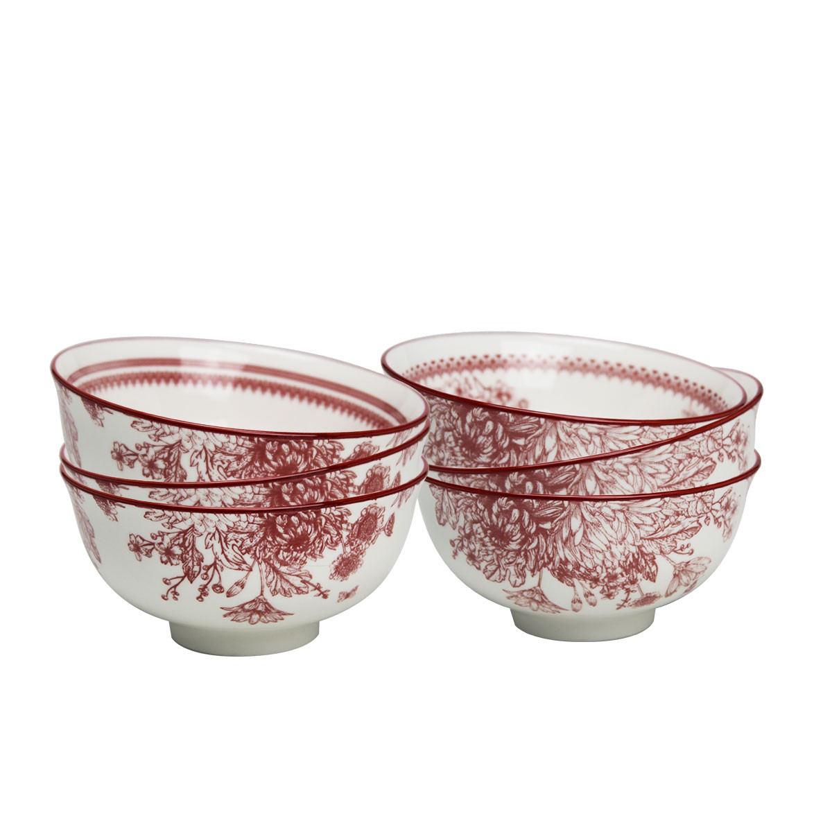 EC-LOU6BOL15 Lot de 6 grands bols, LOUISE