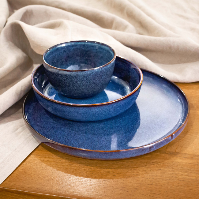 EC-BM6ASGM Lot de 6 grandes assiettes, BLUE MOON EC-BM6ASGM Lot de 6 grandes assiettes, BLUE MOON