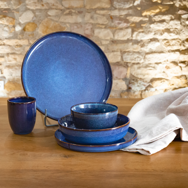 EC-BM6ASGM Lot de 6 grandes assiettes, BLUE MOON EC-BM6ASGM Lot de 6 grandes assiettes, BLUE MOON